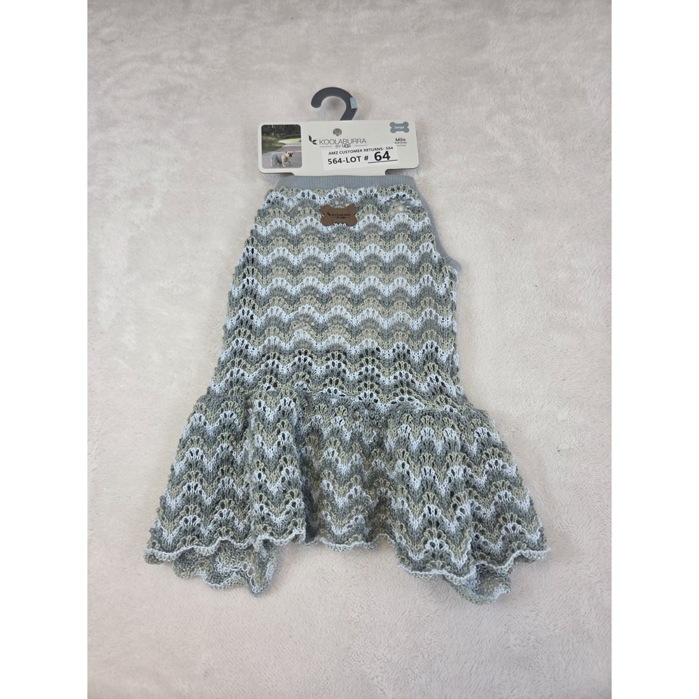 Koolaburra by Ugg Dog Crochet Look Dress Green Blue Size L Mila - NEW Spring